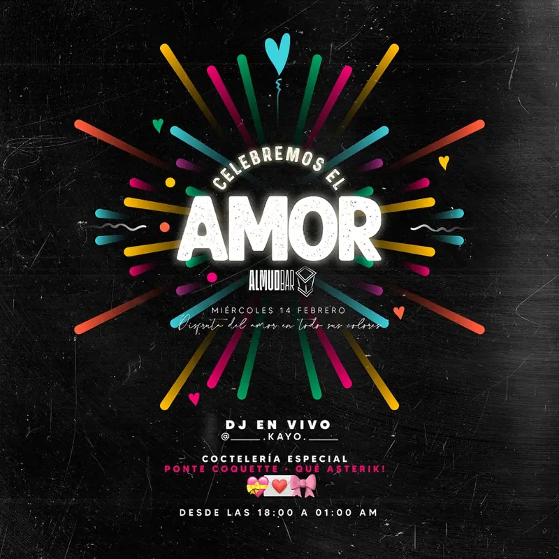 Afiche Celebremos el amor, 14 de febrero