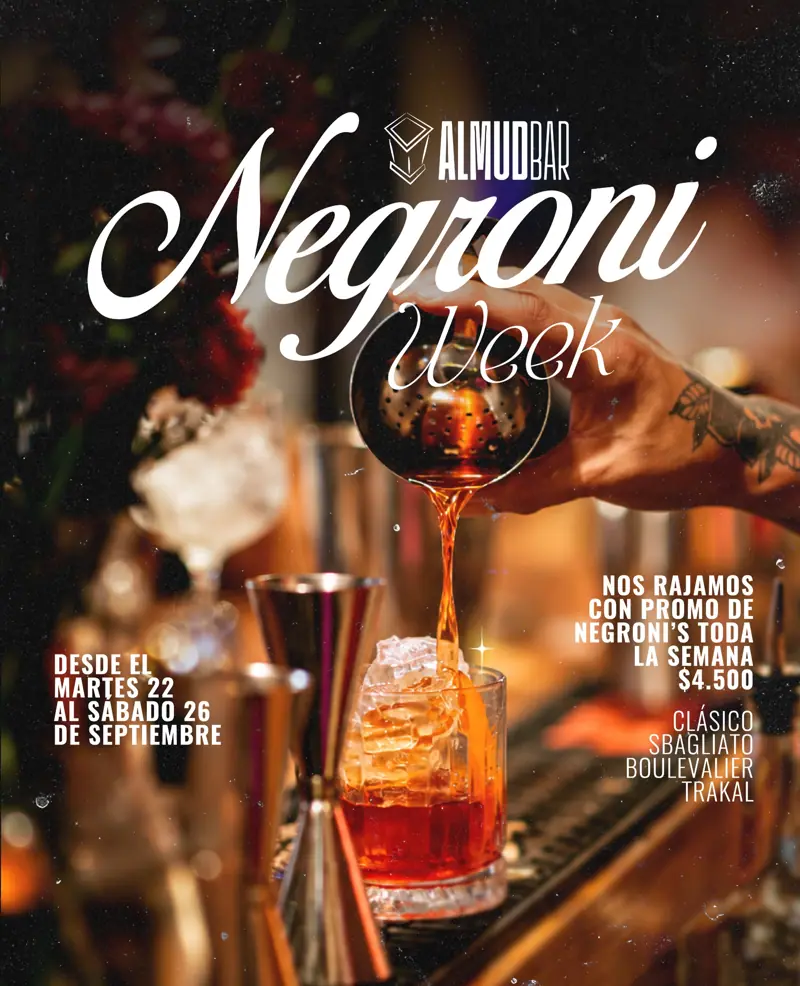 Afiche de la Negroni Week en Almud