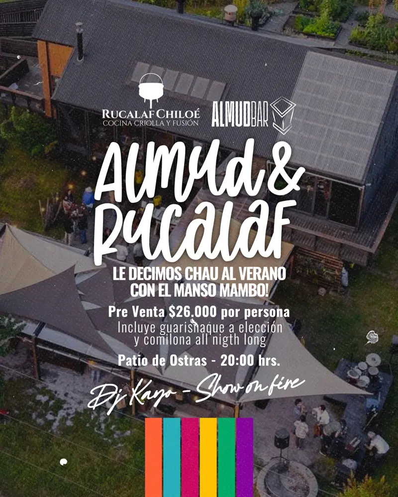 Afiche de Almud & Rucalaf para despedir el verano